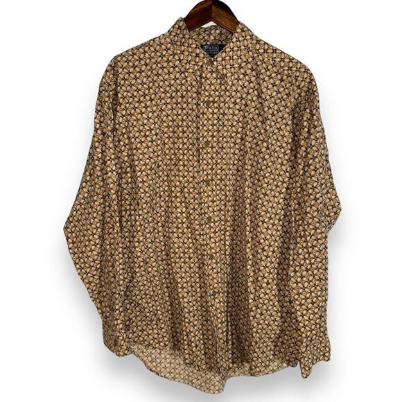 Polo Ralph Lauren Paisley Lowell Sport Button Up Shirt L - Picture 1 of 5